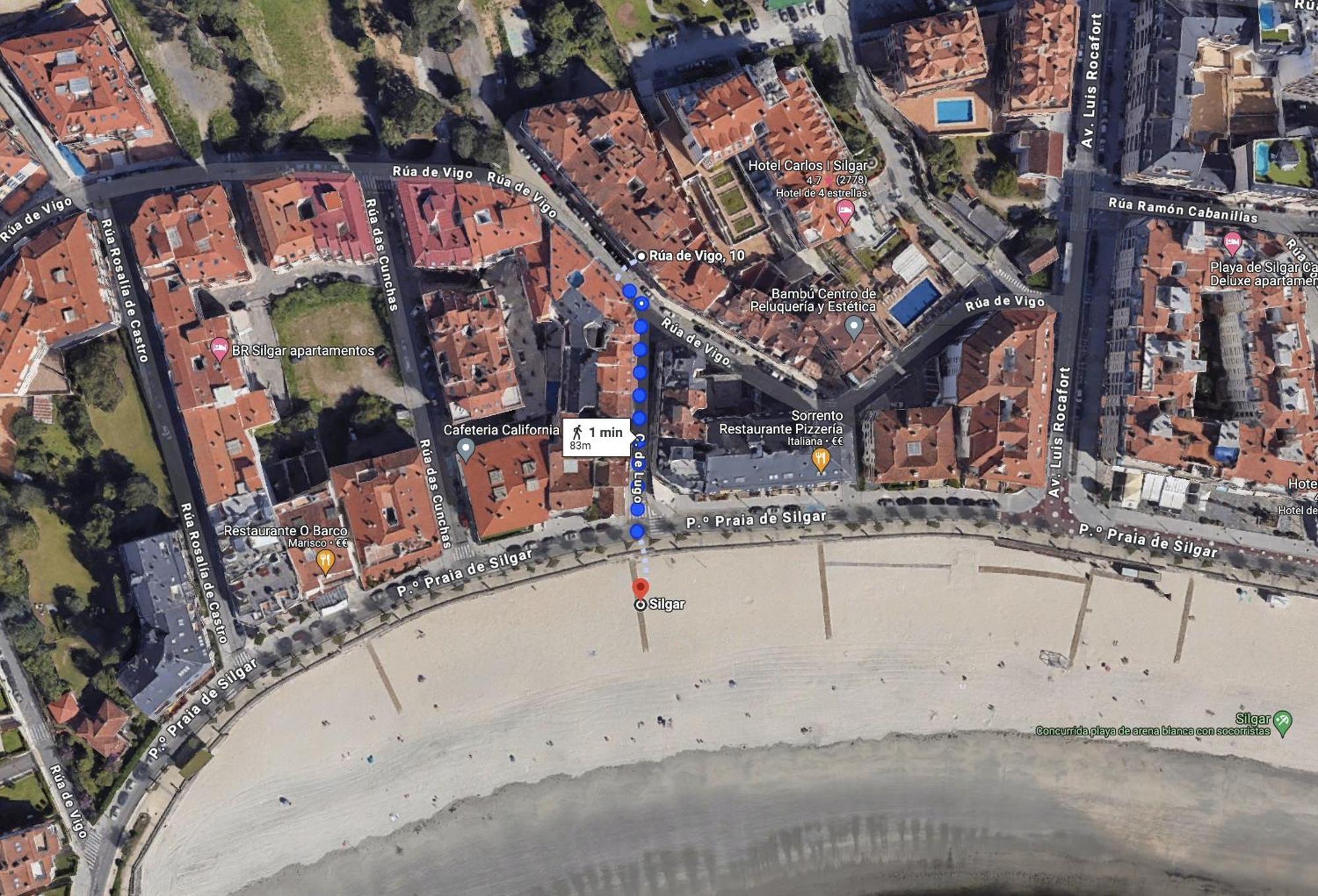 Apartamento Sanxenxo Bagian luar foto